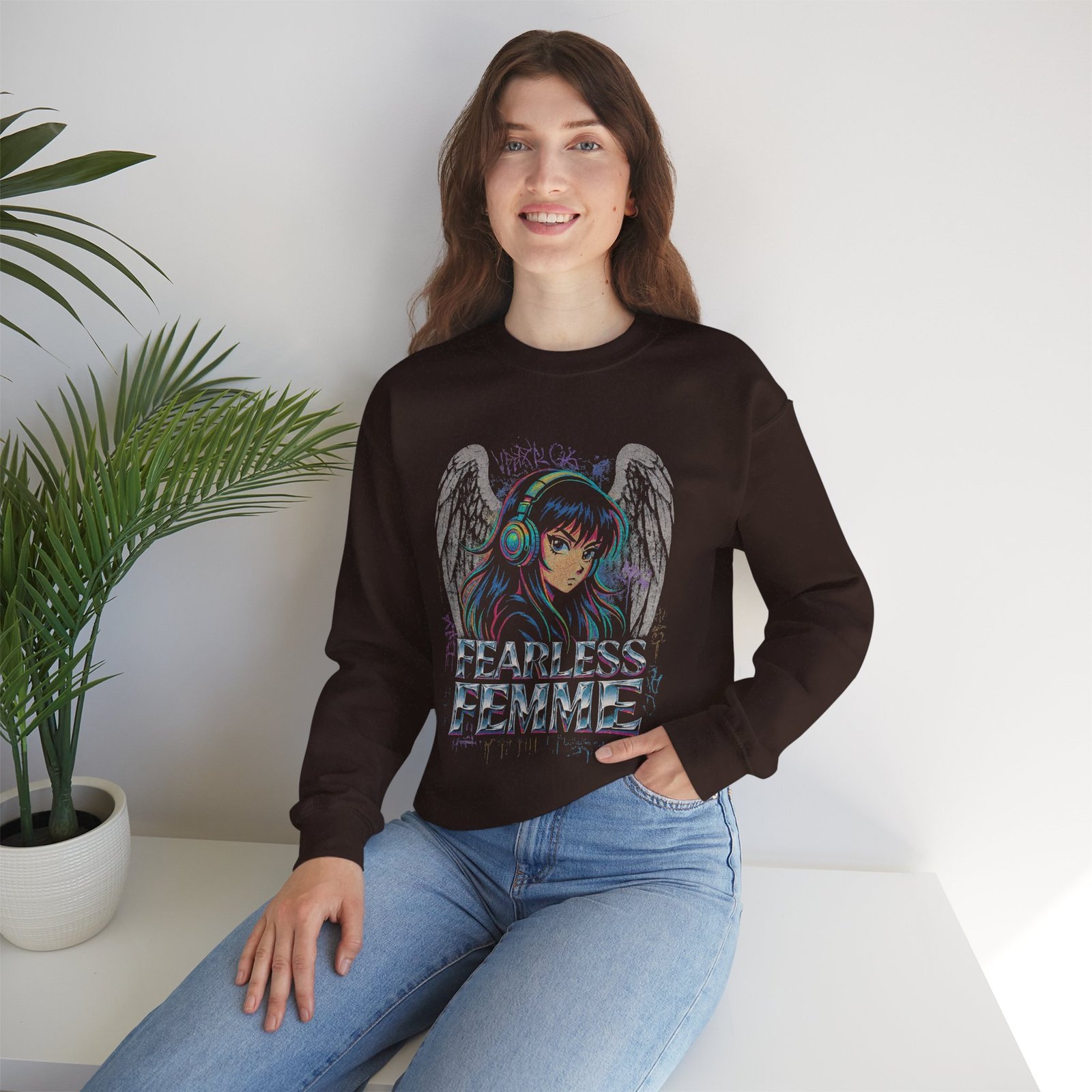 Fearless Femme Crewneck Sweatshirt - Image 4