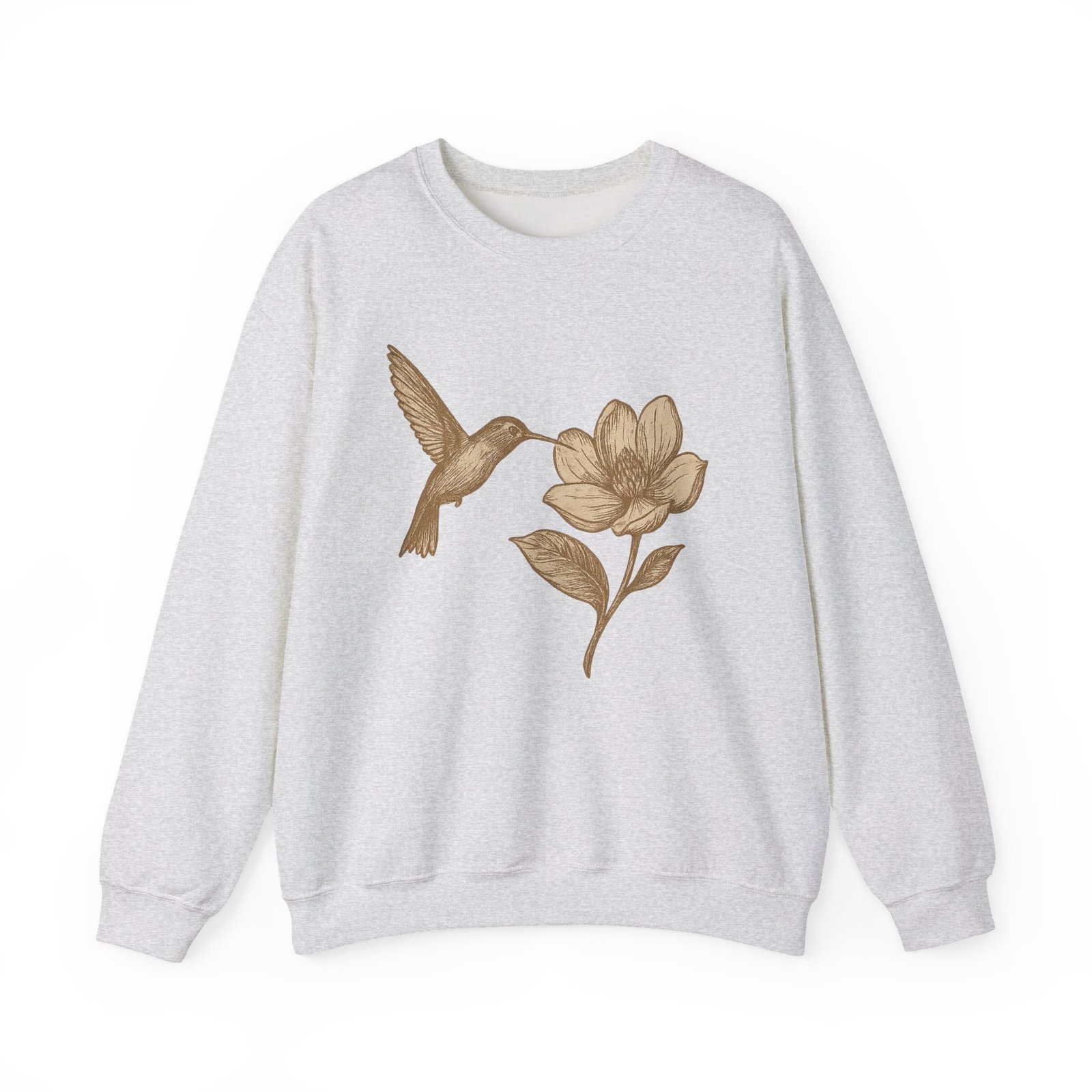 Floral Hummingbird Crewneck Sweatshirt - Image 3