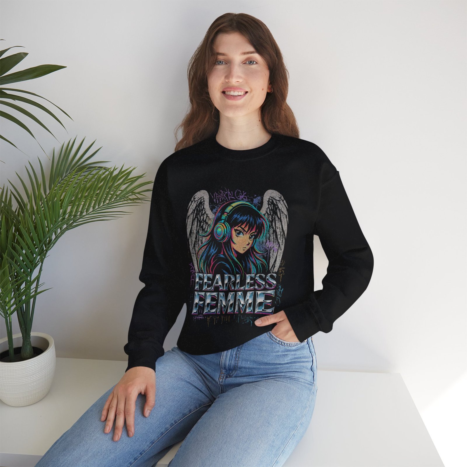 Fearless Femme Crewneck Sweatshirt - Image 2