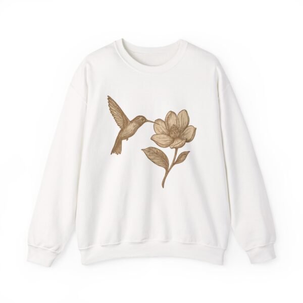 Floral Hummingbird Crewneck Sweatshirt
